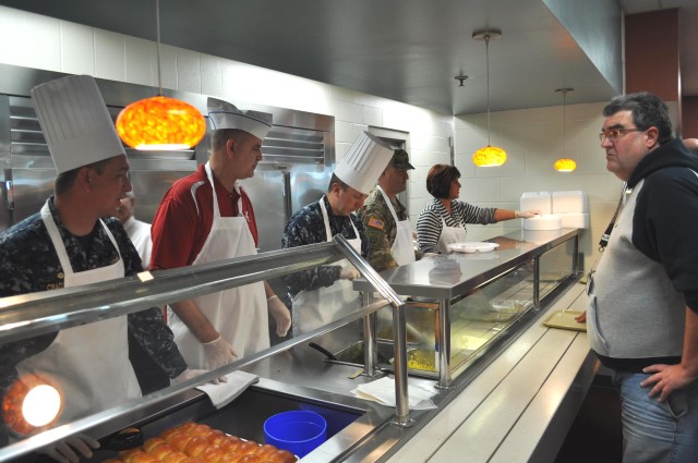 Crane Leadership Serve Workforce Thanksgiving Meal