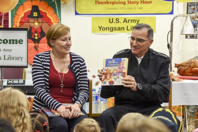 Thanksgiving Story Hour with Gen. Scaparrotti