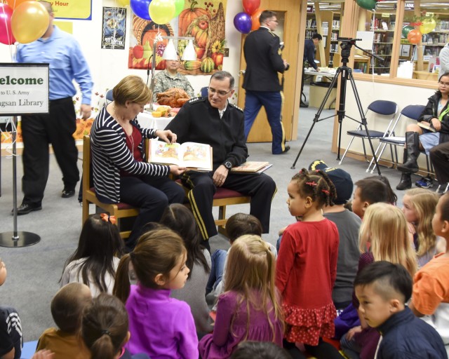 Thanksgiving Story Hour with Gen. Scaparrotti