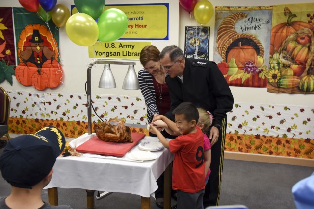 Thanksgiving Story Hour with Gen. Scaparrotti