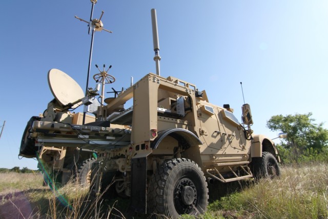 Standing ready during a field training exercise