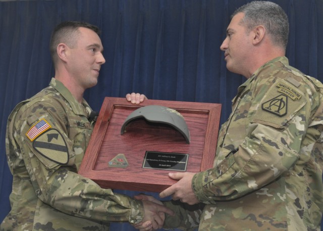Cavalry Soldier reunites with life-saving equipment