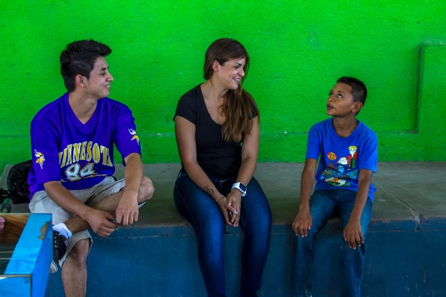 Contracting officers visit the Horizontes Al Futuro Orphanage
