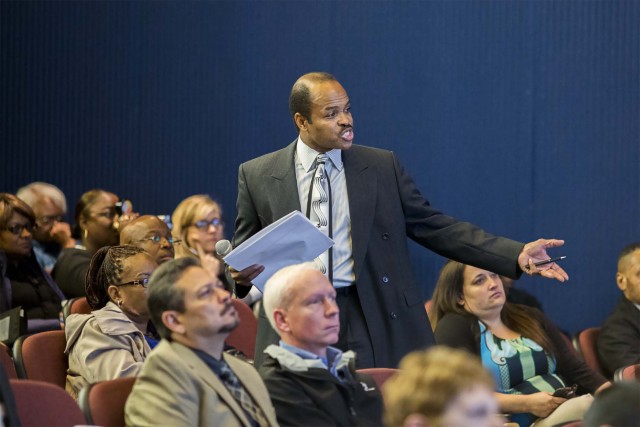 Quarterly town hall stresses employee, leadership development