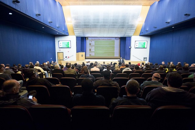 Quarterly town hall stresses employee, leadership development