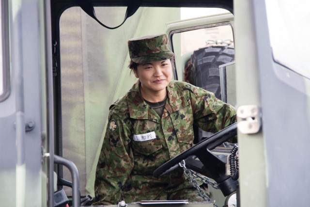 Climbing into the driver's seat