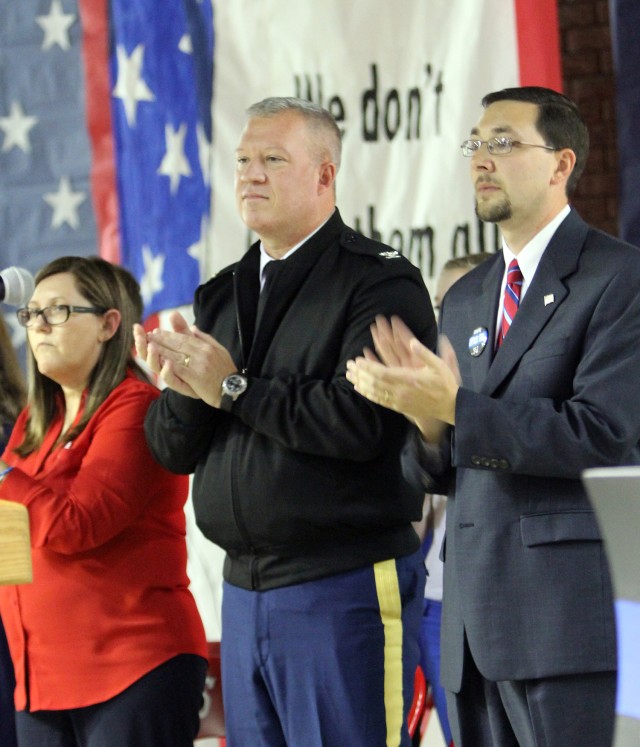 Blue Grass Army Depot Commander, Colonel Lee G. Hudson, at 13th Annual Veterans Day Celebration 