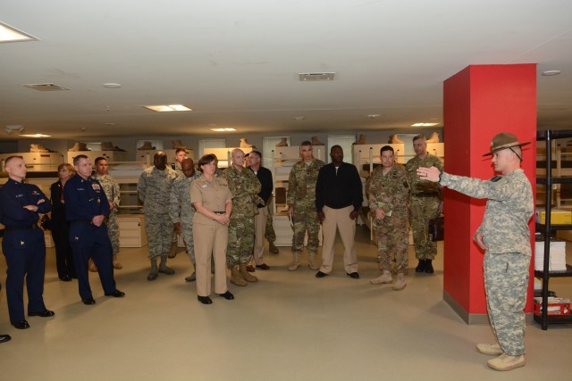 Council on Recruit Basic Training tours Army barracks