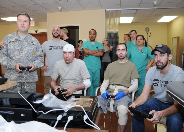 Operation Supply Drop Donates Video Games to Burn Center for Rehab Therapy