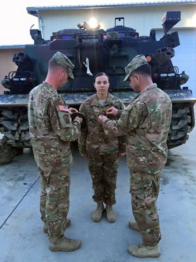 NCO Corps Welcomes First Female Bradley Maintainer