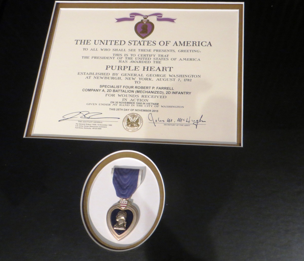 Vietnam veteran receives Purple Heart Medal after 47 years Article