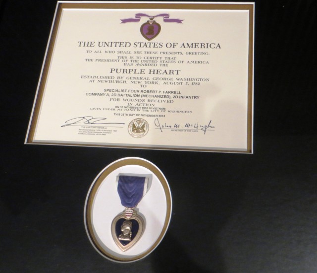 Vietnam veteran receives Purple Heart Medal after 47 years