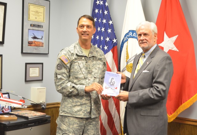 SHARING TUSKEGEE STORY WITH TOP ARMY AVIATOR