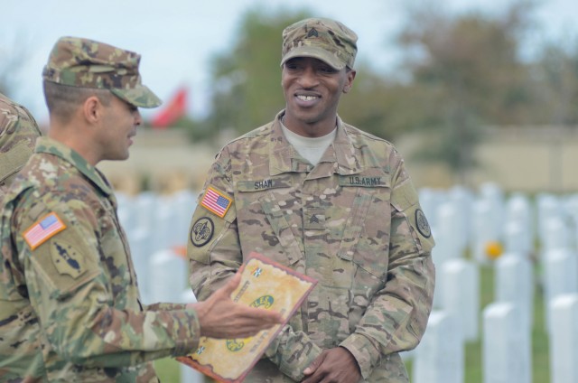 Brave Rifles Trooper honors father's service