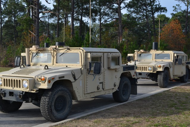 A new prototype low-profile Vehicle on the Move (VOTM) antenna was tested at the Customer Test at Ft. Bragg, N.C.