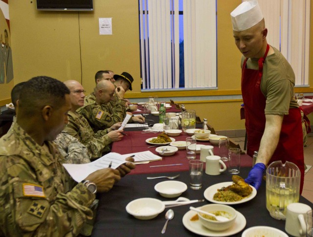 Commander serves up some chow