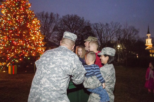 Holiday tree, Santa signal start of holiday season on Joint Base Myer-Henderson Hall