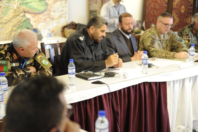Parwan provisional, military leadership meet with coalition counterparts 