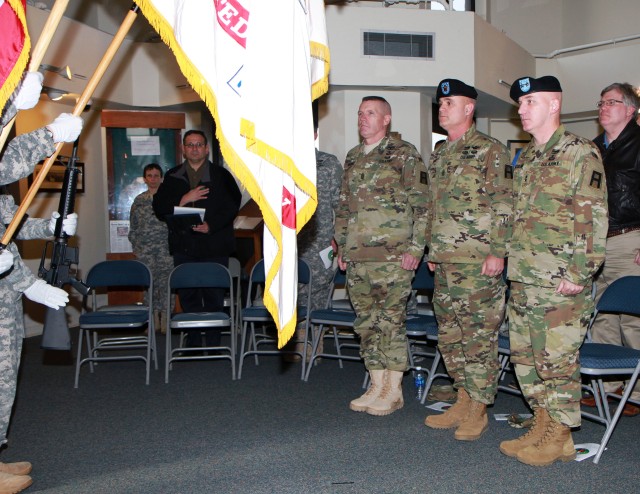 First Army Division East cases colors prior to headquarters move