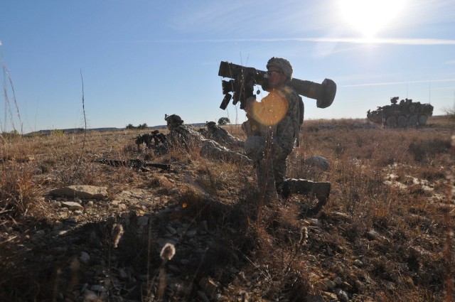 Brave Rifles conduct combined arms live fire