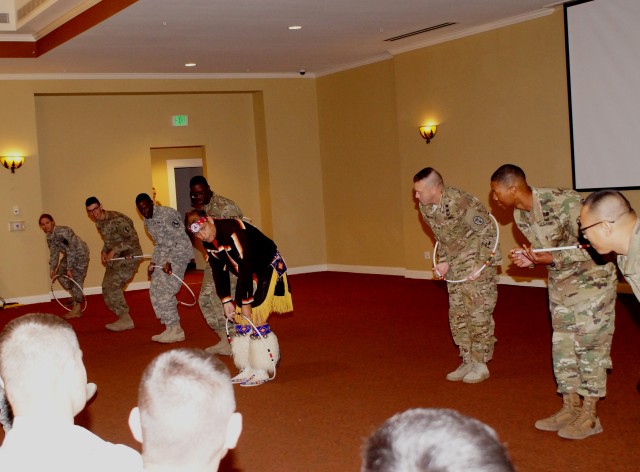 Native American Hoop Dance demonstration