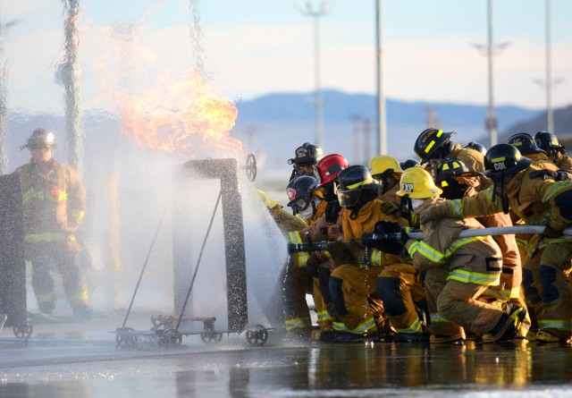 Fire explorers attack training fire
