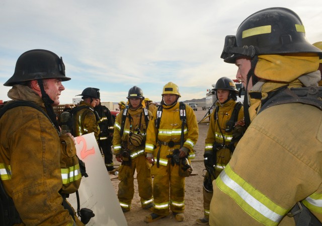 Before going into the burn trailer