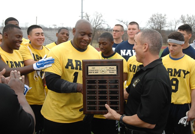 Army beats Navy in post's annual flag-football game 