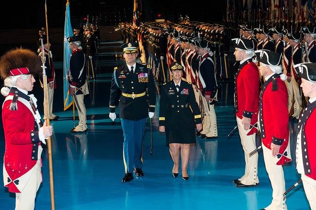 Lt. Gen. Patricia Horoho Reviews Troops as Part of Retirement Ceremony