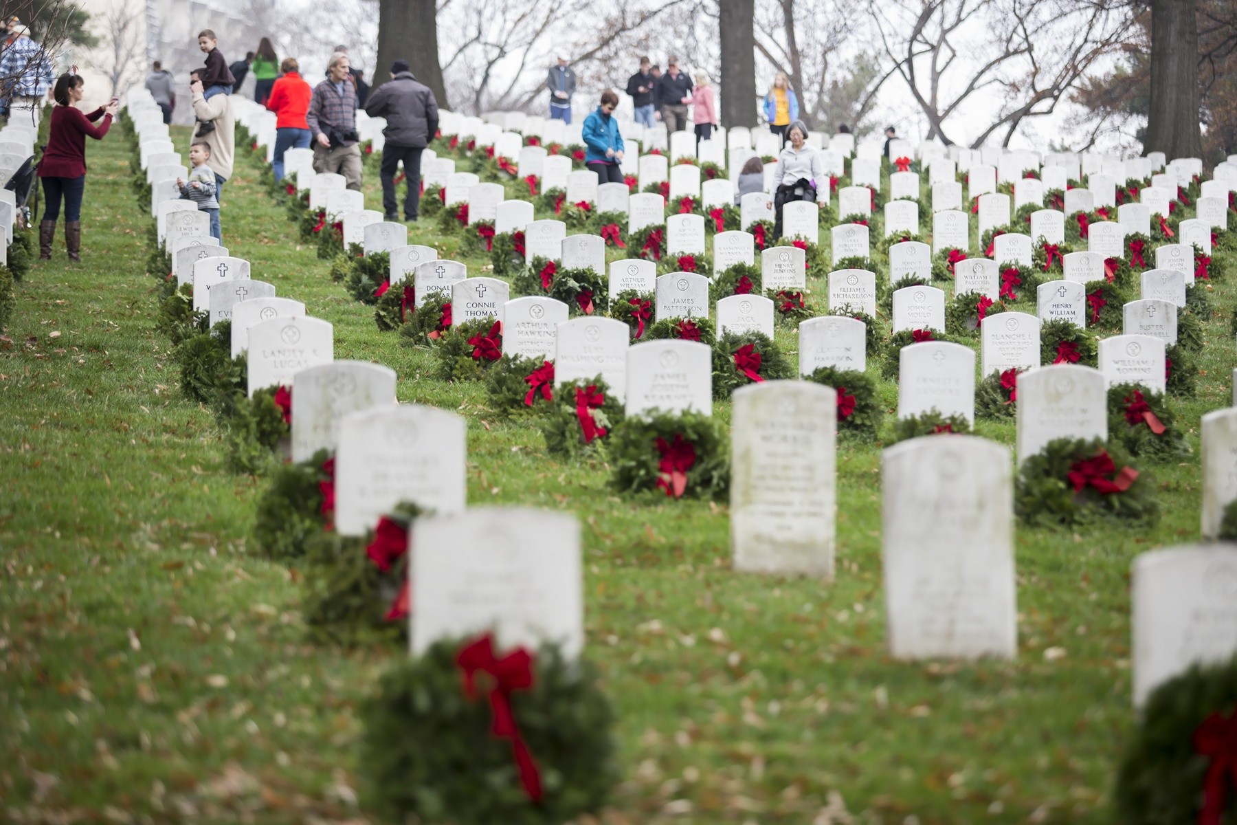 Arlington National Cemetery adorned in wreaths Article The United