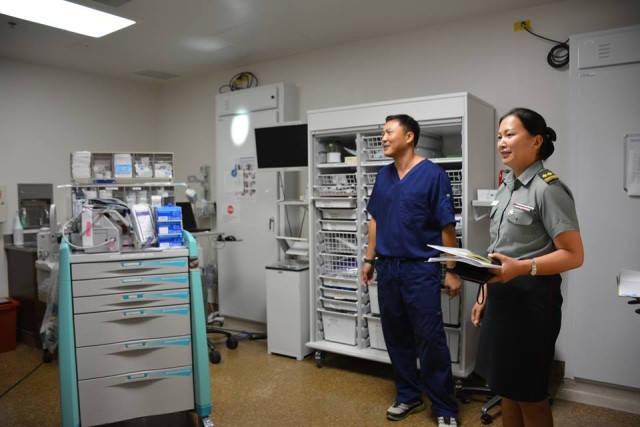 Lt. Col. Ganchimeg sees how TAMC provides patient care