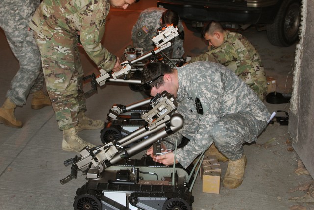 Army technology team helps field robot