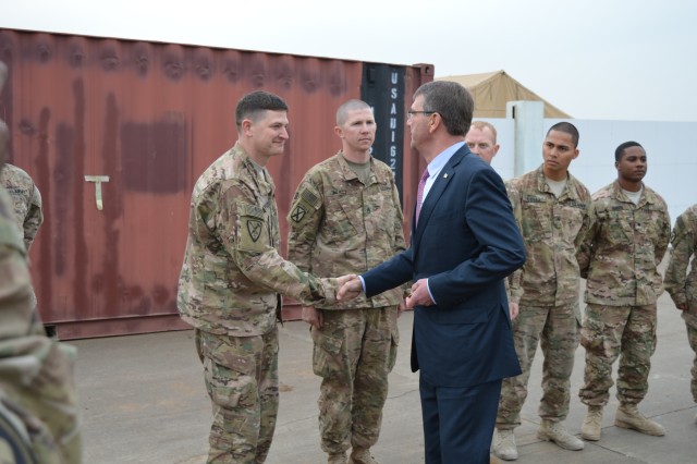 SECDEF presents coins