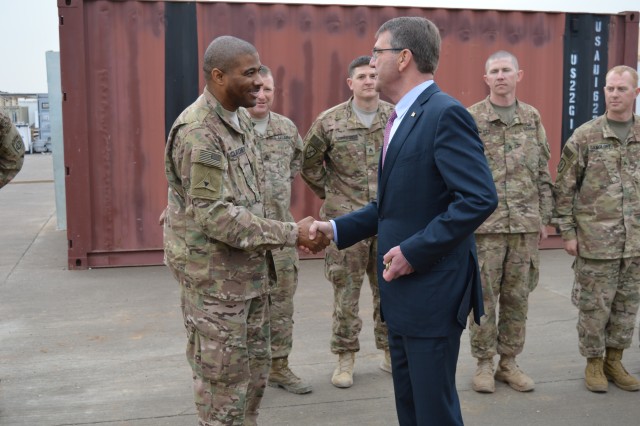 SECDEF presents coins