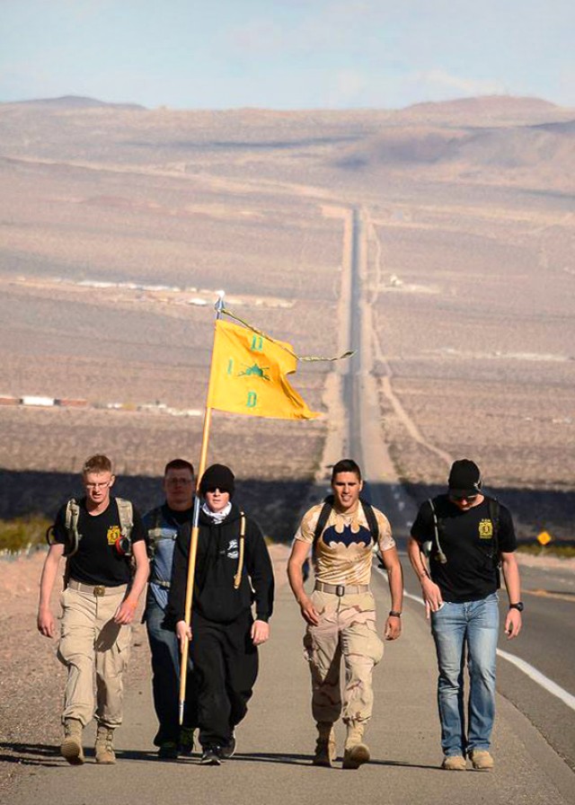 Blackhorse Troopers march 38 miles to honor Barstow veterans