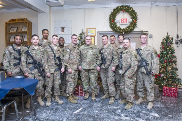 CSA and SMA visit with Soldiers deployed in Afghanistan
