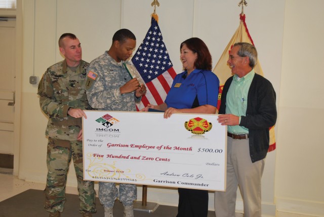 Diana McGee of with the Directorate of Family and Morale, Welfare and Recreation at Fort Riley, Kansaswas named the October Employee of the Month