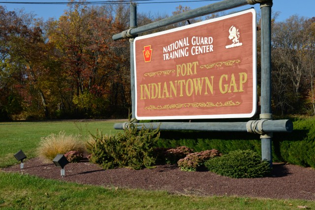 Pennsylvania's Fort Indiantown Gap No. 1 for training in 2015