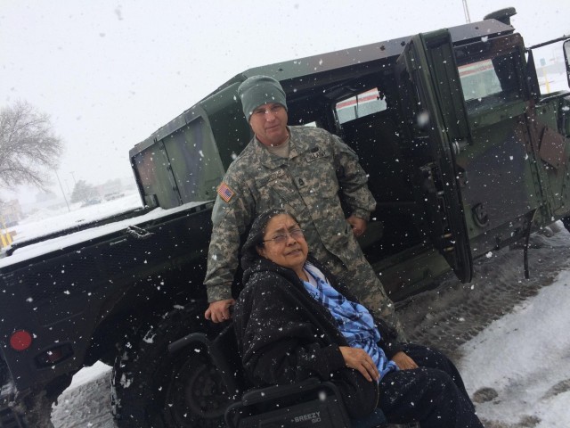 New Mexico National Guard transports citizens during blizzard