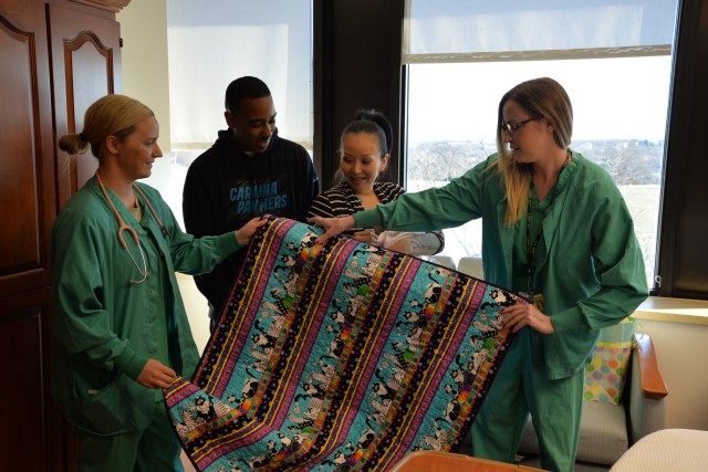 MCU staff present gift