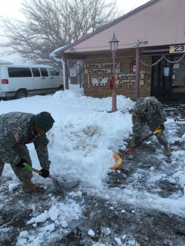 Battalion helps hometown weather storm