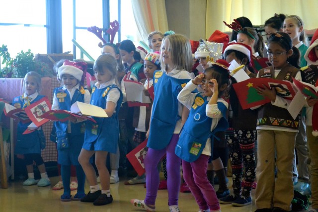 Camp Zama Girl Scouts visit Japanese nursing home