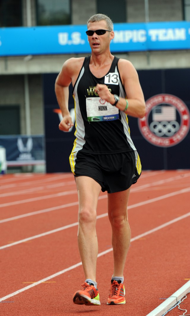 Staff Sgt. John race walks 2012 Olympic Trials