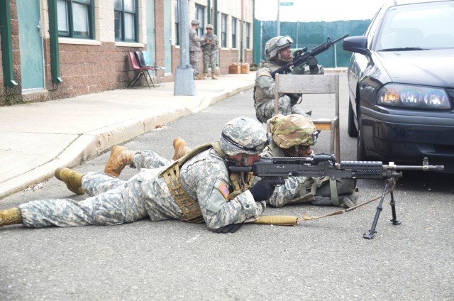 New York National Guard Soldiers develop urban combat skills at police training site