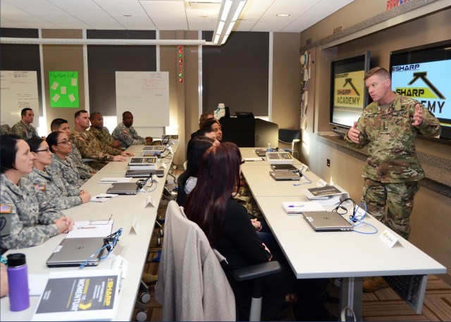 General David G. Perkins visits SHARP Academy