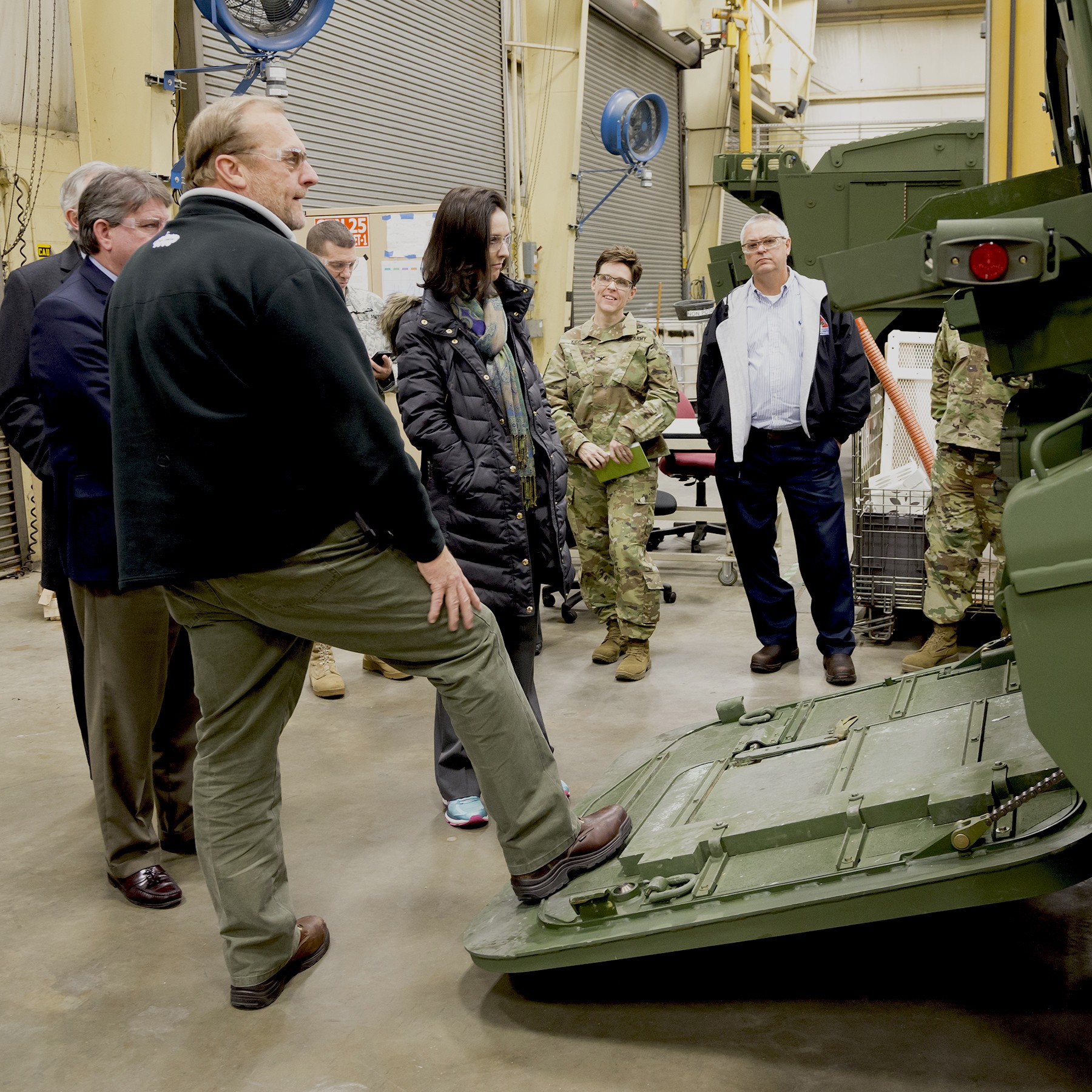 Appropriations staffer tours ANAD Article The United States Army