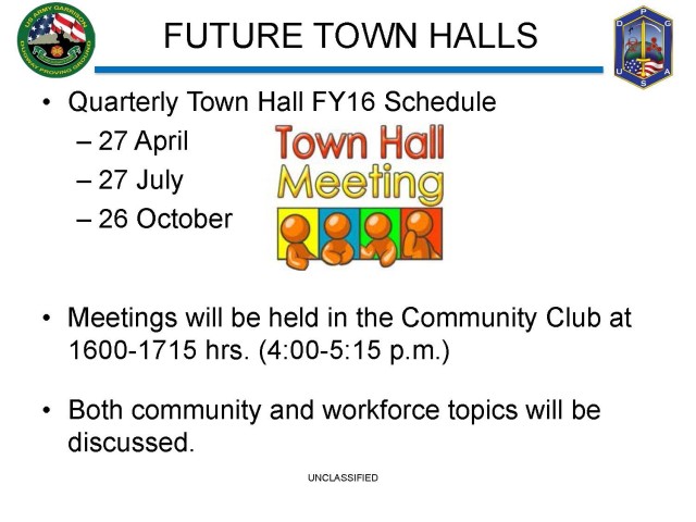 Community Town Hall Slides January 27, 2016