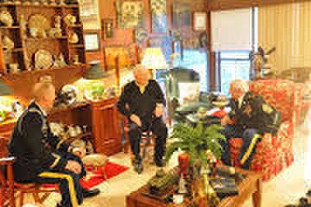 Brave Rifles leaders visit oldest living 3rd CR vet