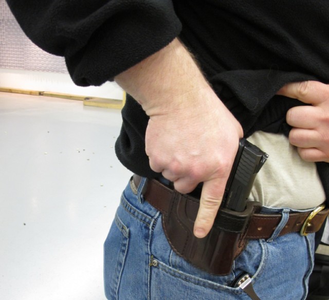 Carrying concealed weapons on post not allowed 