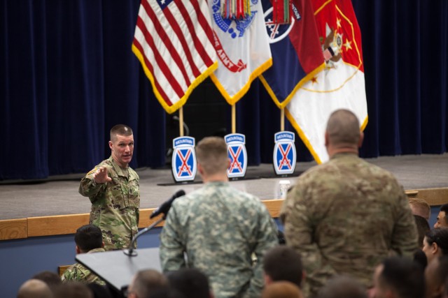 Dailey reiterates importance of readiness, image during Fort Drum visit